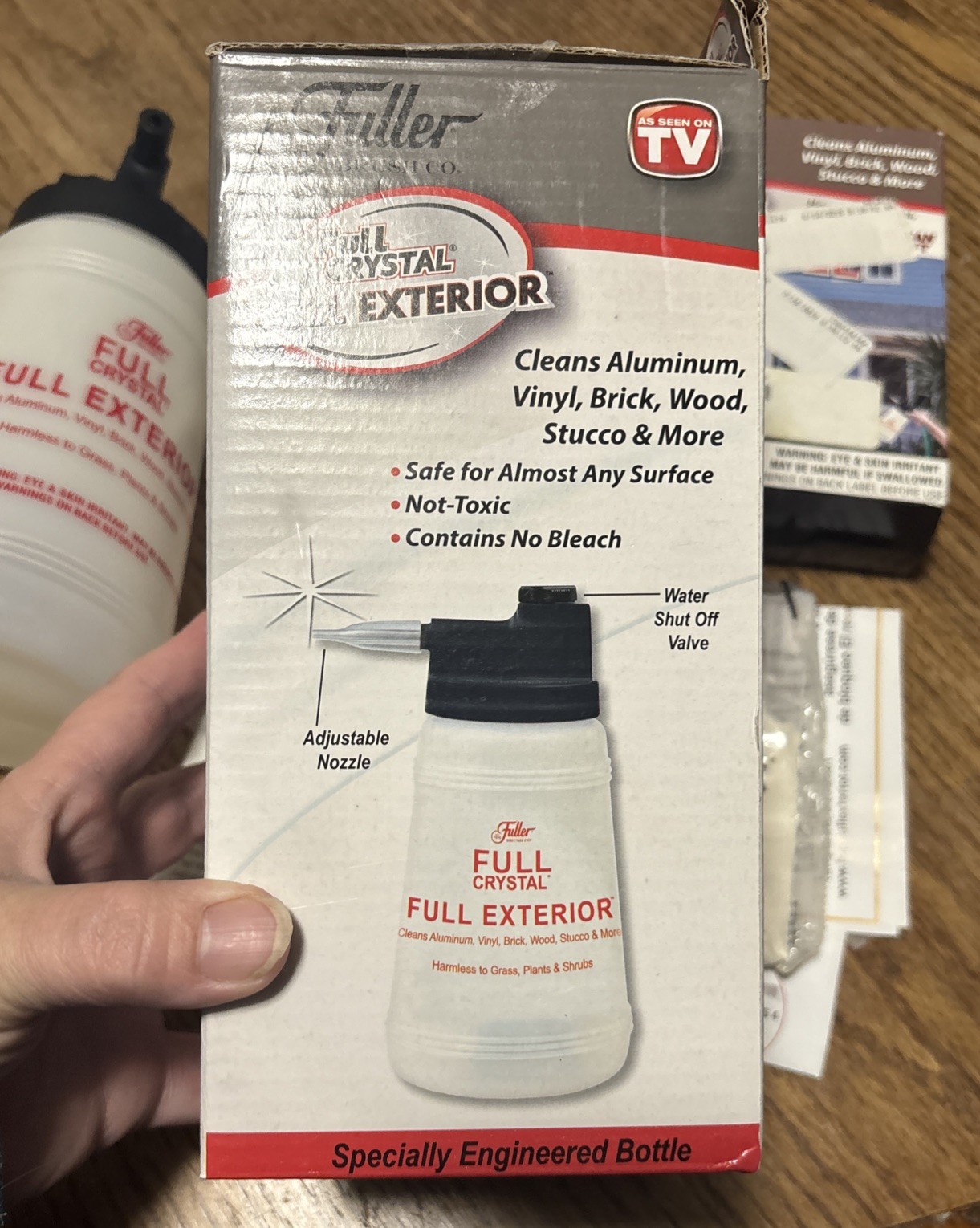 Fuller Brush Full Crystal Exterior Kit Alum Vinyl Brick Wood Stucco 2 Refills