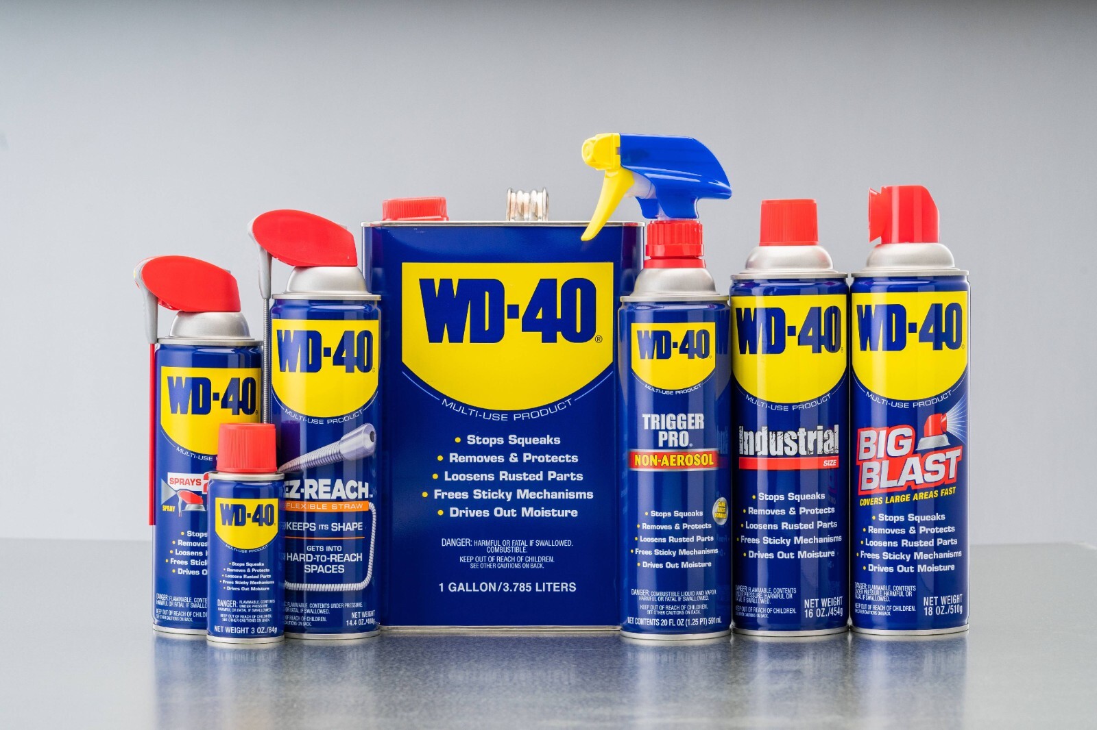 2 PACK WD-40 Multi-Use Product Multi-Use Product Displaces Moisture, 1 Gallon