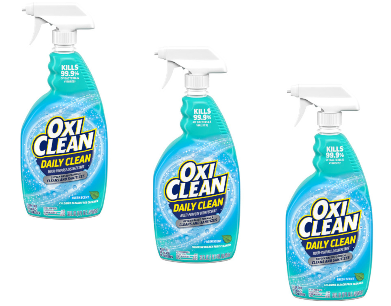 Oxi Clean Daily Clean Multi-Purpose Spray, 30 Ounce – Pack of 3