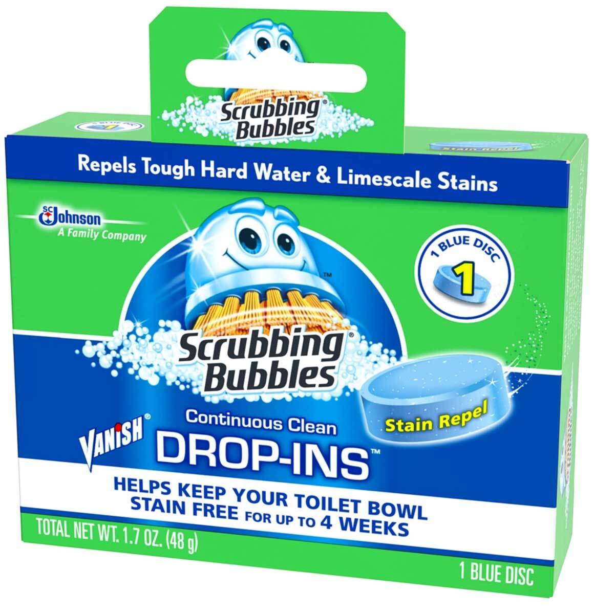 Scrubbing Bubbles Vanish Toilet Cleaning Drop-Ins Tablet – 1.7 Oz – Pack of 6