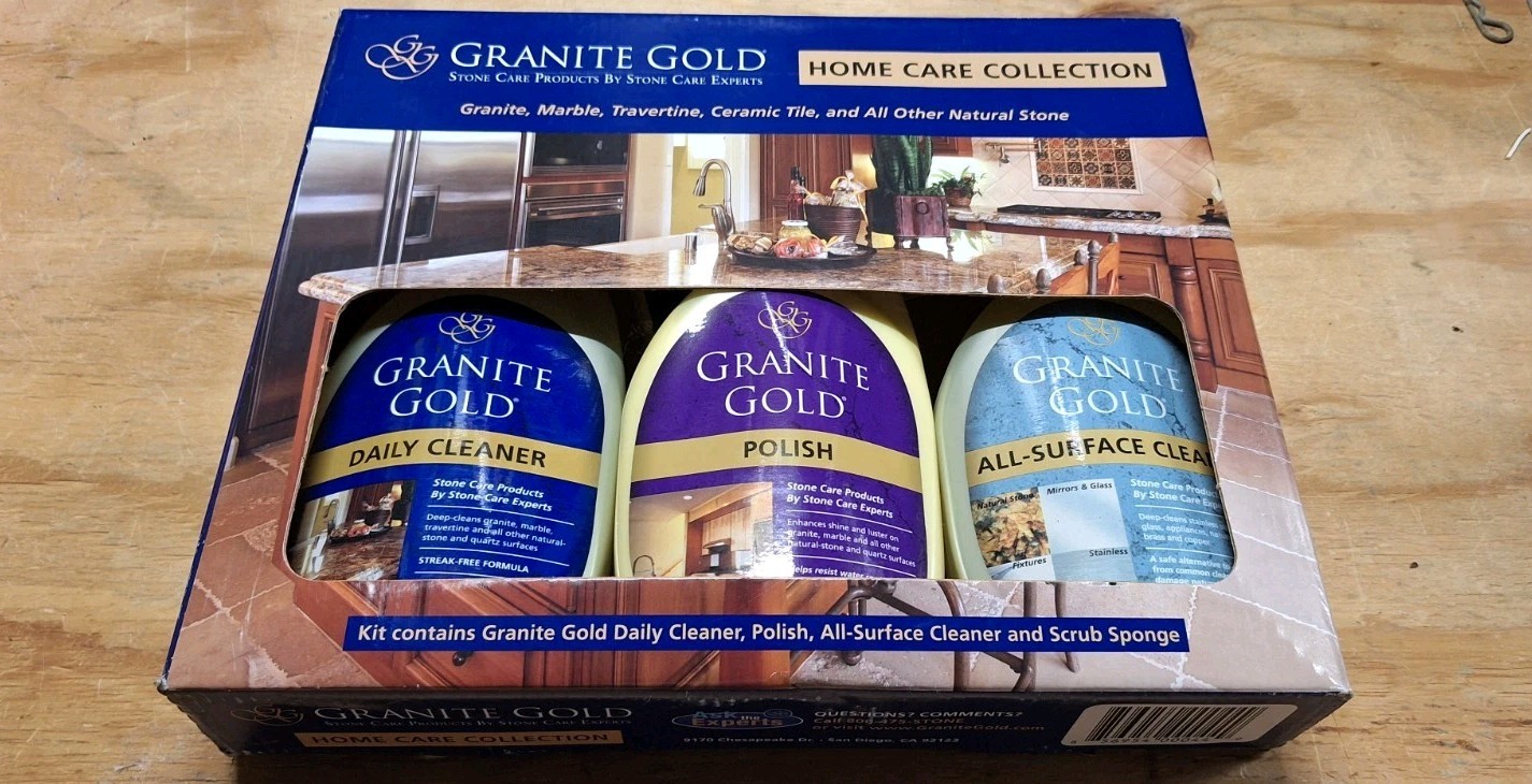 Granite Gold Home Care Collection Daily Cleaner, Polish, All-Surface Spray, and
