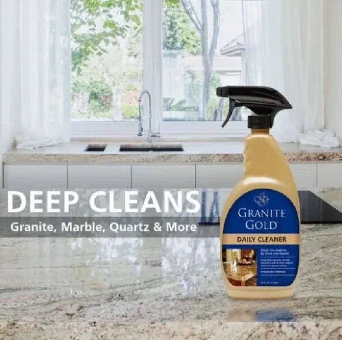 Daily Cleaner for Granite Marble Quartz Spray Bottle 24 fl oz