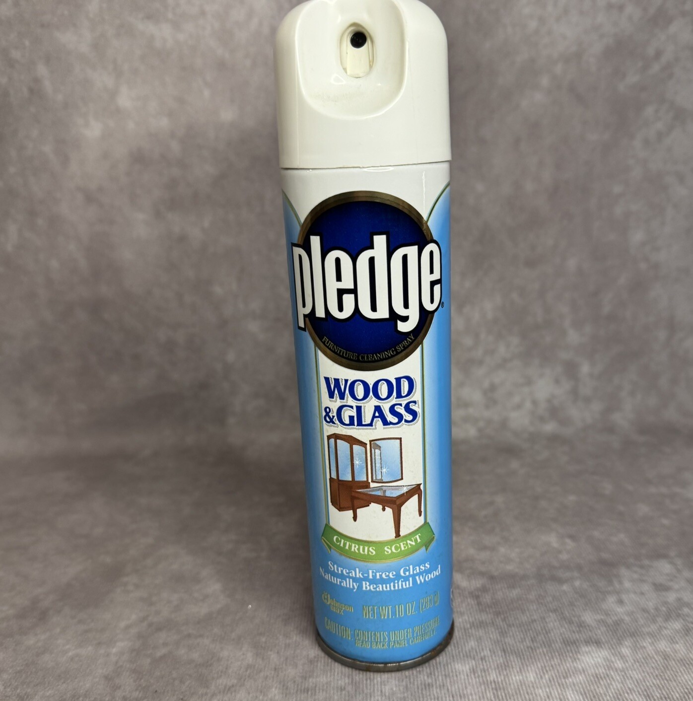 Vintage Pledge Streak -Free Glass Wood & Glass citrus scent 10.oz N.O.S.