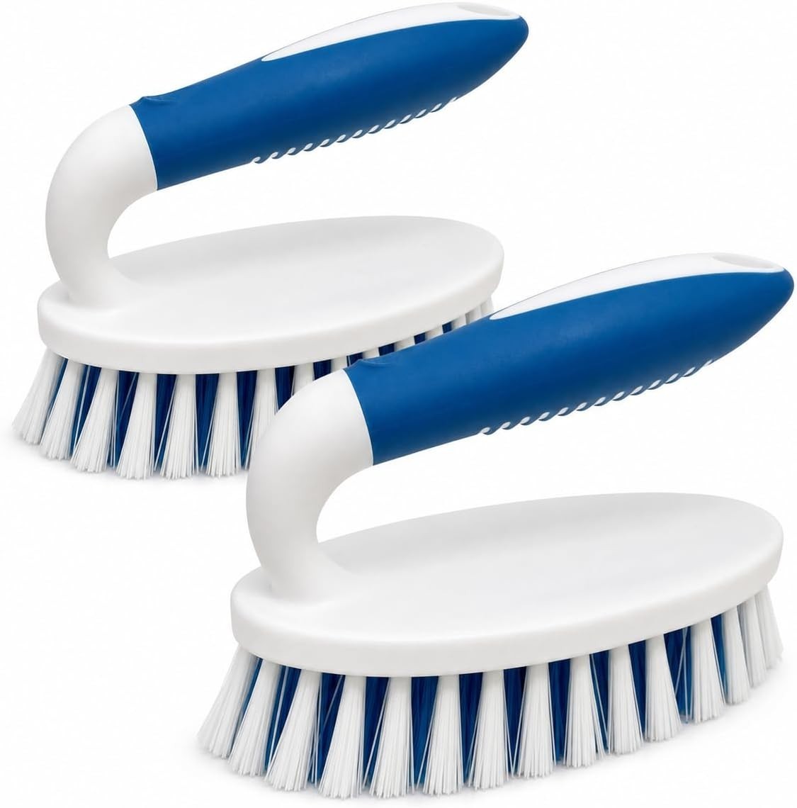 Convenient 2 Pack Cleaning Brushes – Rubber Handles for Effective Scrubbing