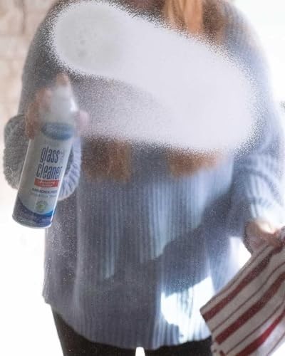 Streak-Free Foaming Glass Cleaner Spray for Home & Auto – 19 oz, Pack of 6
