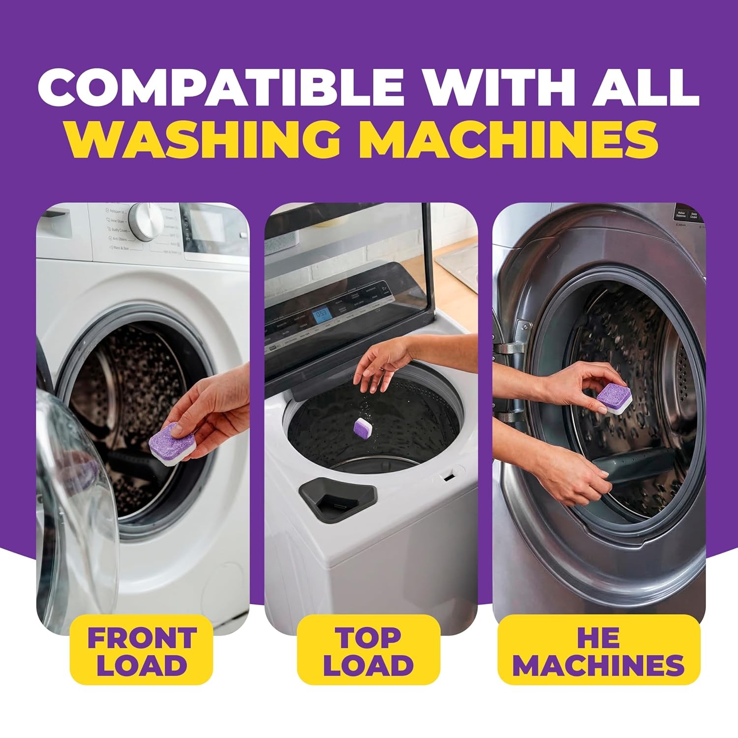 Washing Machine Cleaner Tablets Pet Hair Remover 36 Pack Descaller Dogs (78