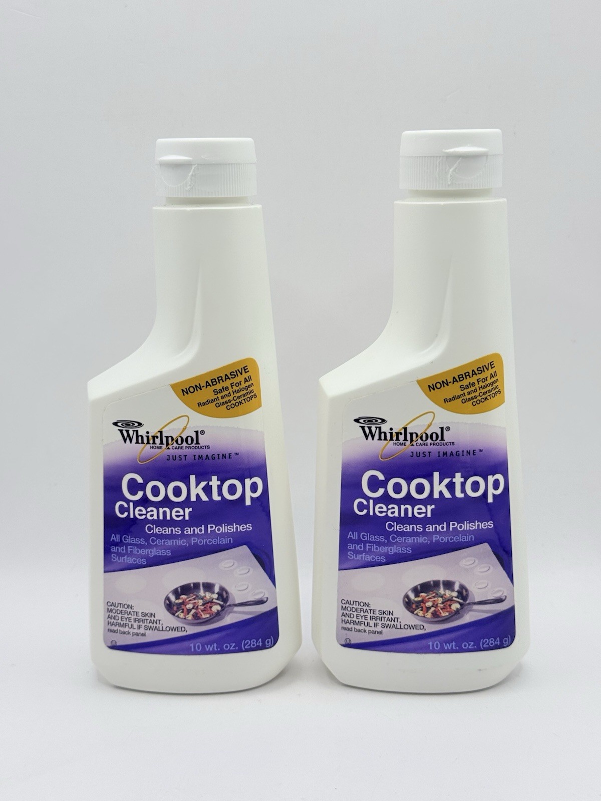 2-Pack Whirlpool Cooktop Cleaner Polish Marble Glass Vintage 2002 Original OEM
