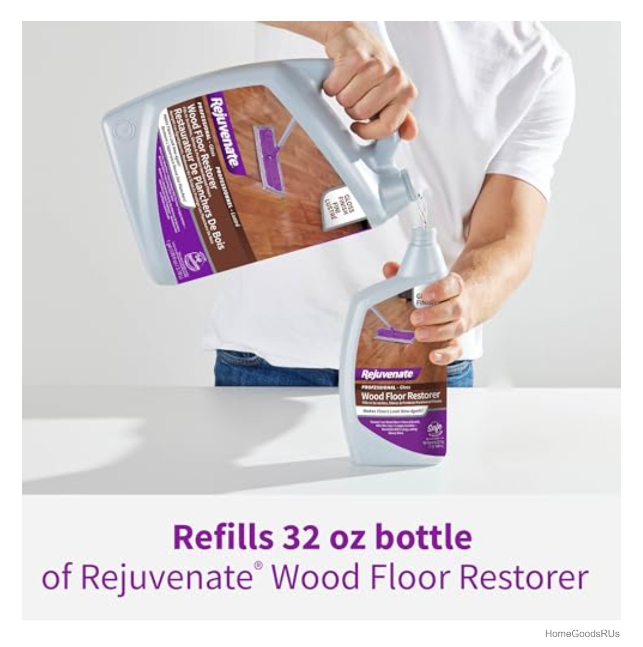 Wood Floor Restorer 1 Gallon Fills Scratches Shines Protects High Gloss Hardwood