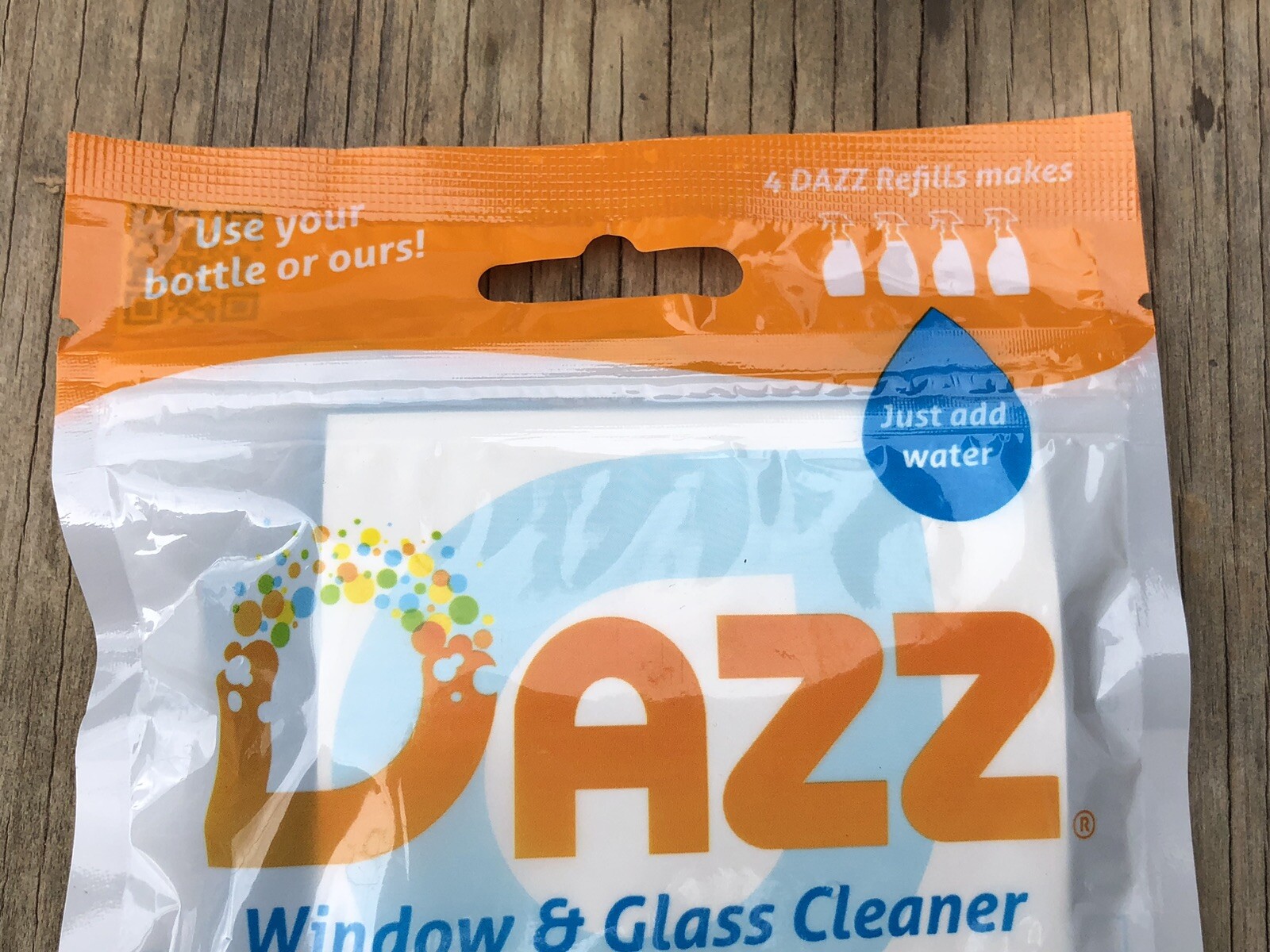 DAZZ Window and Glass Cleaner Refill Pack with 4 Packs With 2 Tablets In Each