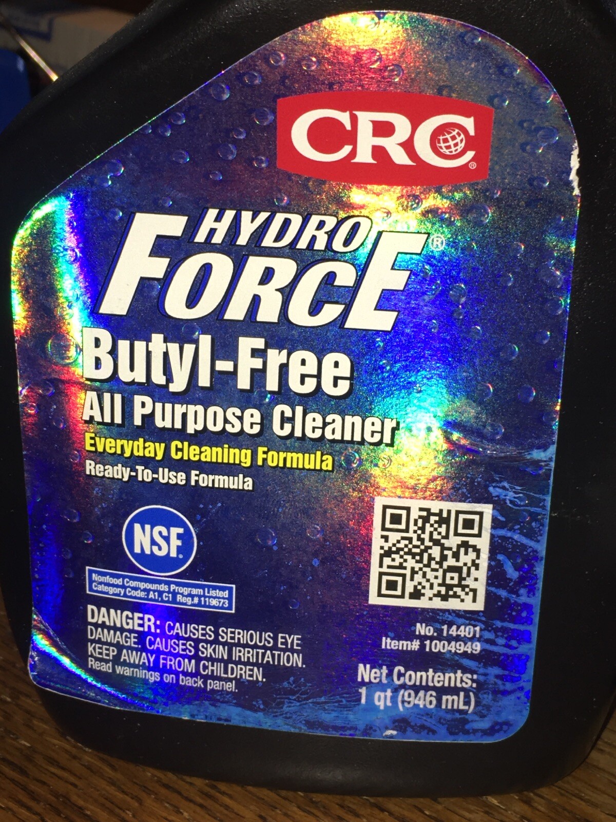 CRC 14401 All Purpose Cleaner, 32 oz. Trigger Spray Bottle. 5YK91 1 PK