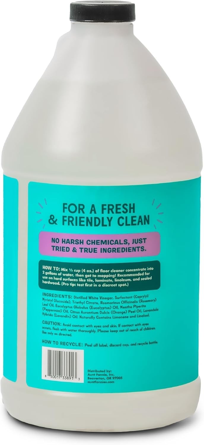 Multi-Surface Lavender Vinegar Cleaner – 64 oz Ultra Concentrated & Cruelty-Free