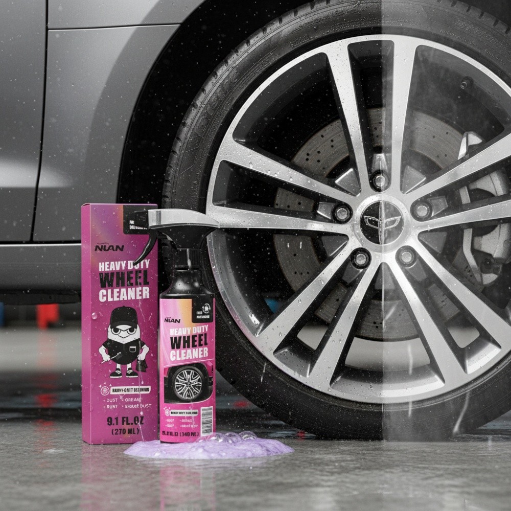1-3Pack 270ml Powerful Wheel Cleaner Repair Polishing Car Rim Tire Cleaning Kit