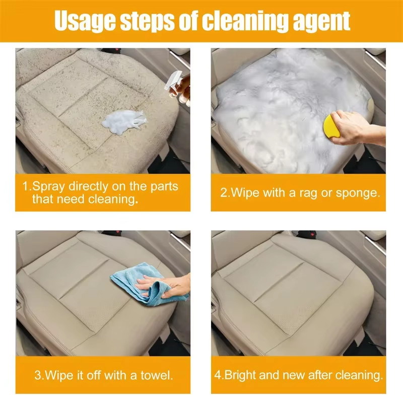 Multifunctional Foam Cleaner Car Interior Stain Removal and Cleaning Leather Sea
