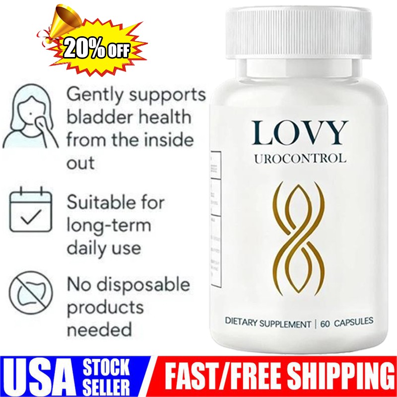 Lovy Urocontrol Capsules, Bladder Health Supplement, Maximum Strength Formula US