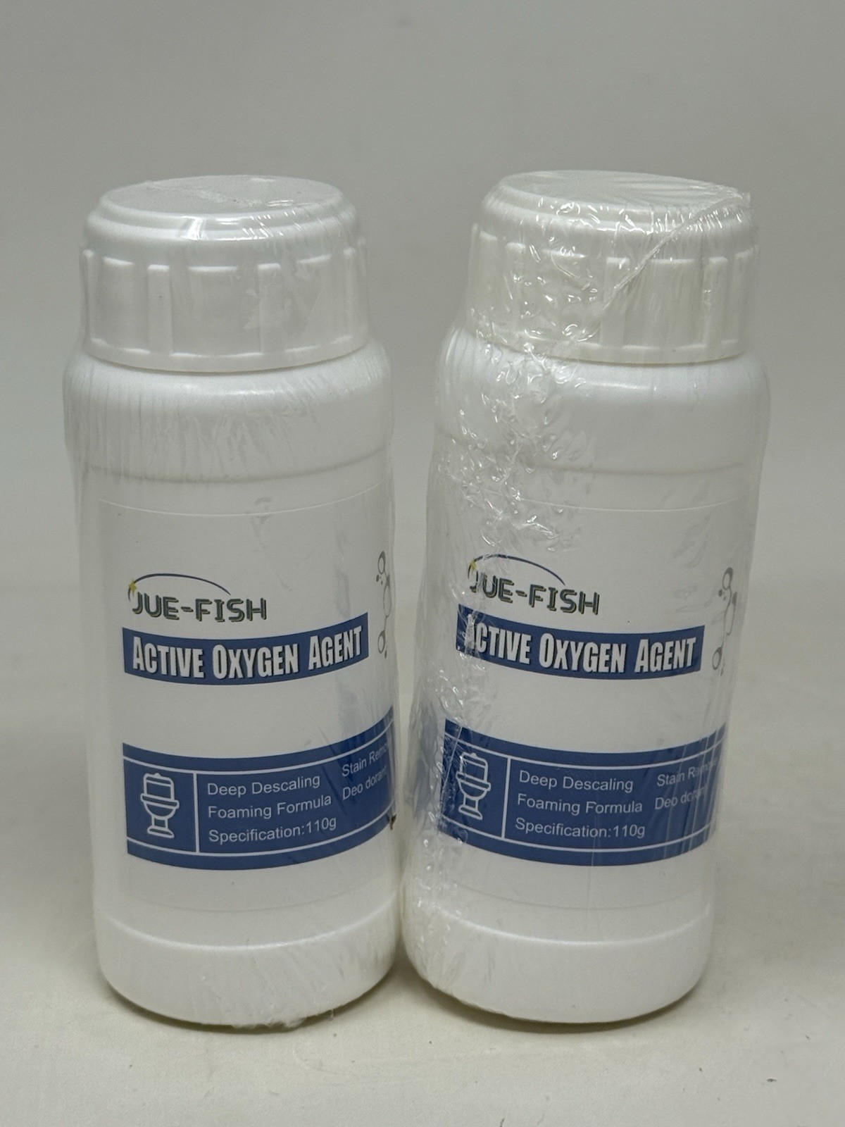 2-Pack Toilet Active Oxygen Agent, Toilet Bowl Cleaners, Powerful Pipe Dredging