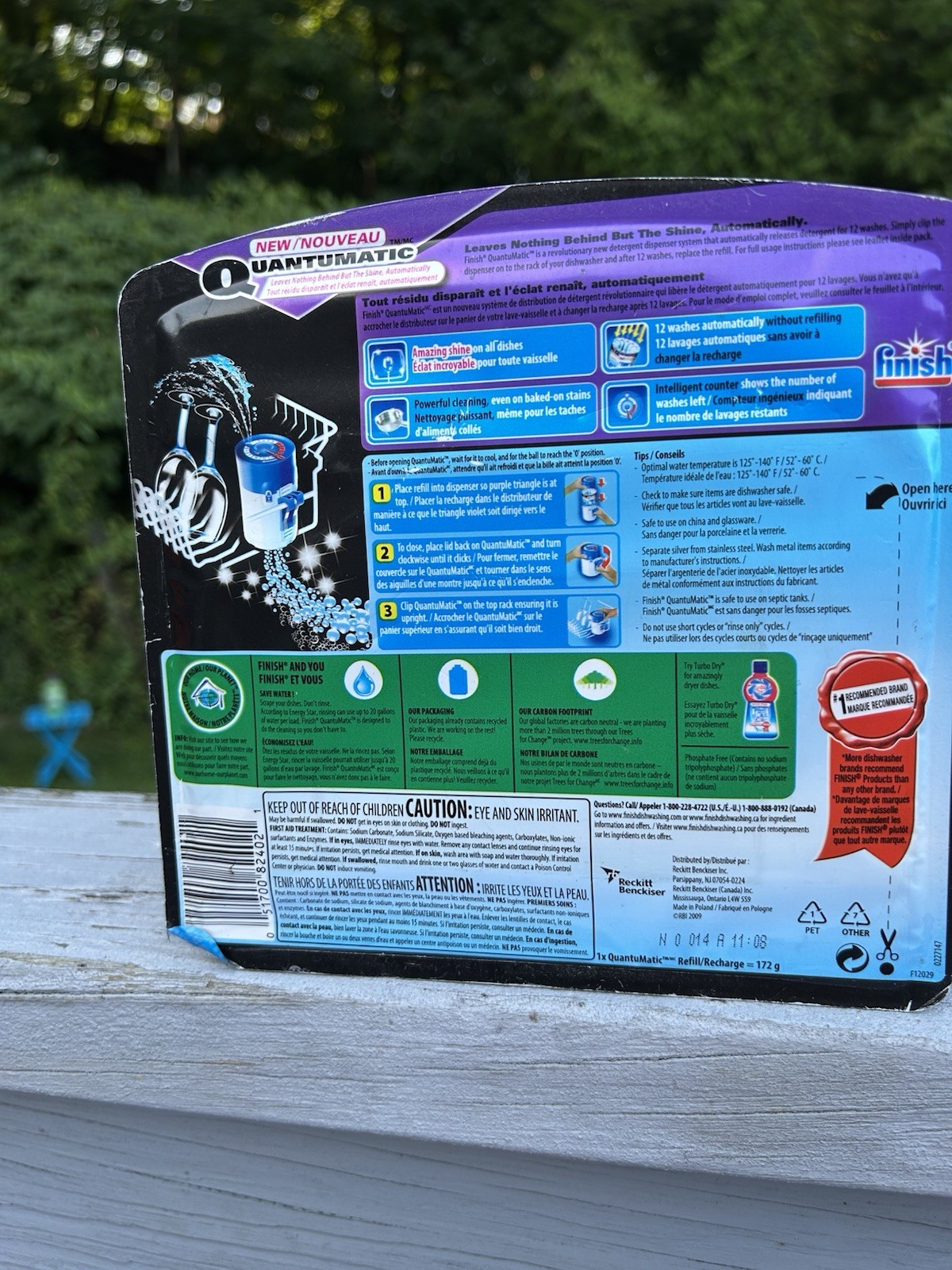 Finish Powerball Automatic Detergent Kit Dispenser Refill Set + 2 Refills.