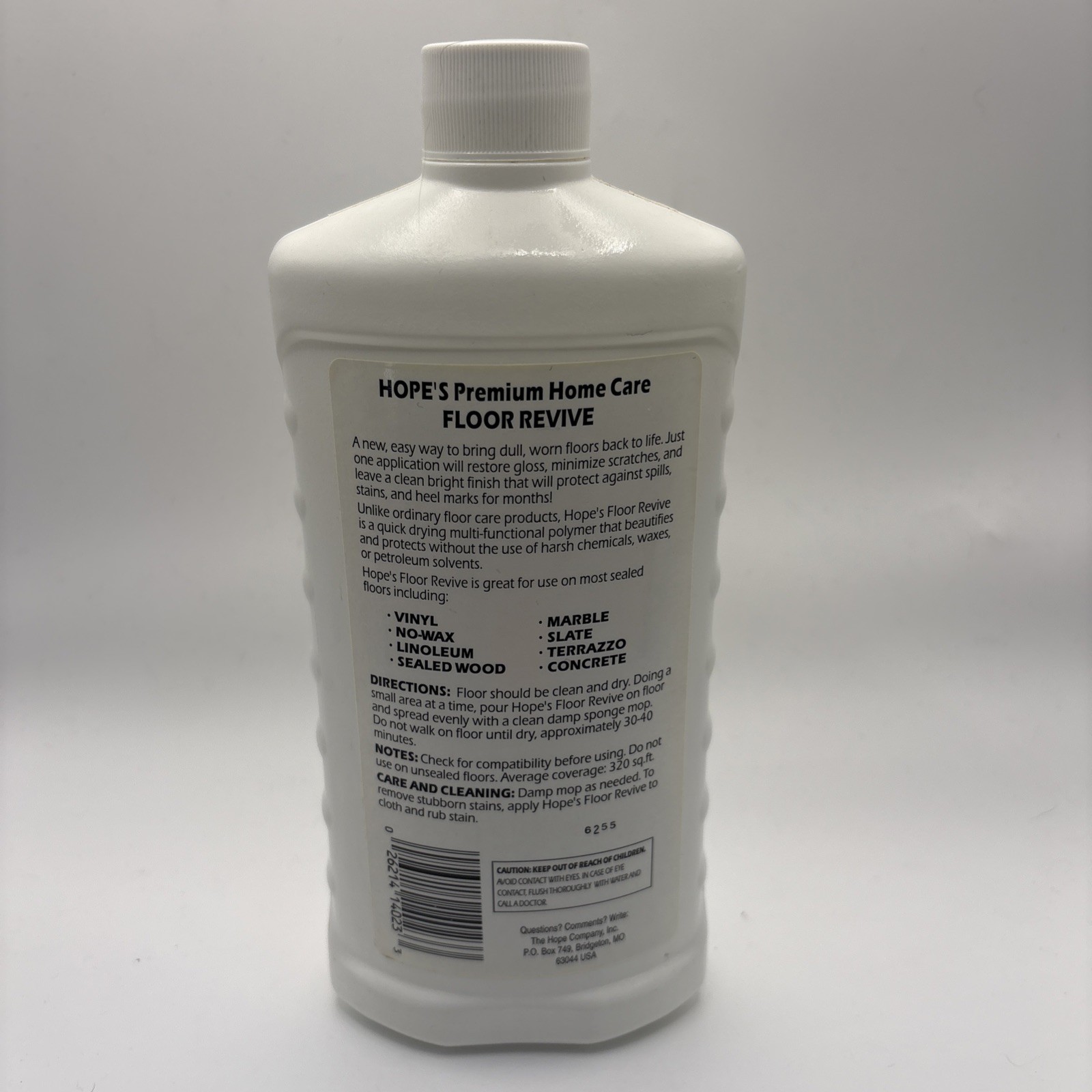Hope’s Premium Home Care Floor Revive Renews and Protects 16 FL Oz New Sealed