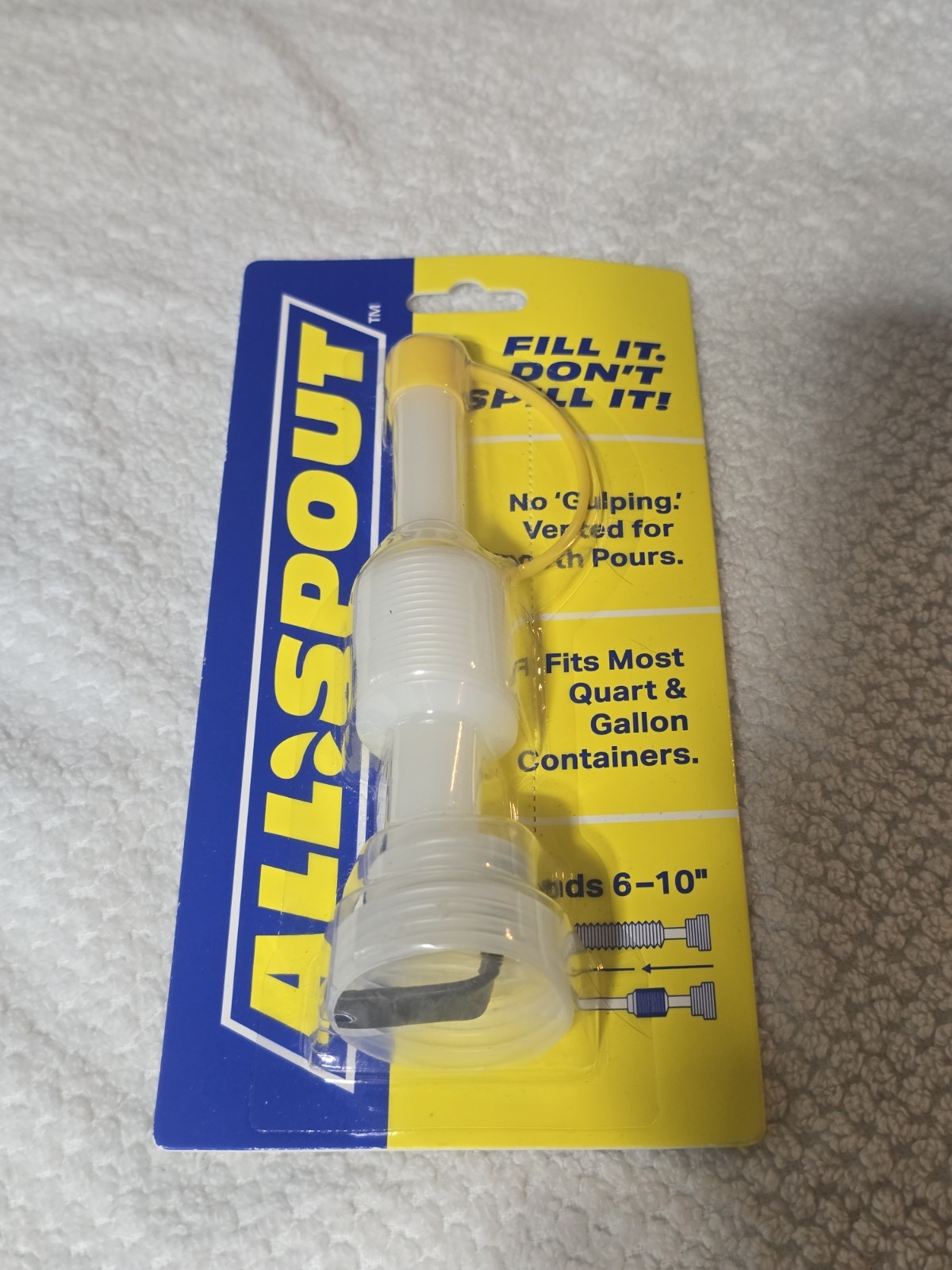 – Collapsible Vented Spout – Replaces Traditional Funnels – 1 Pack