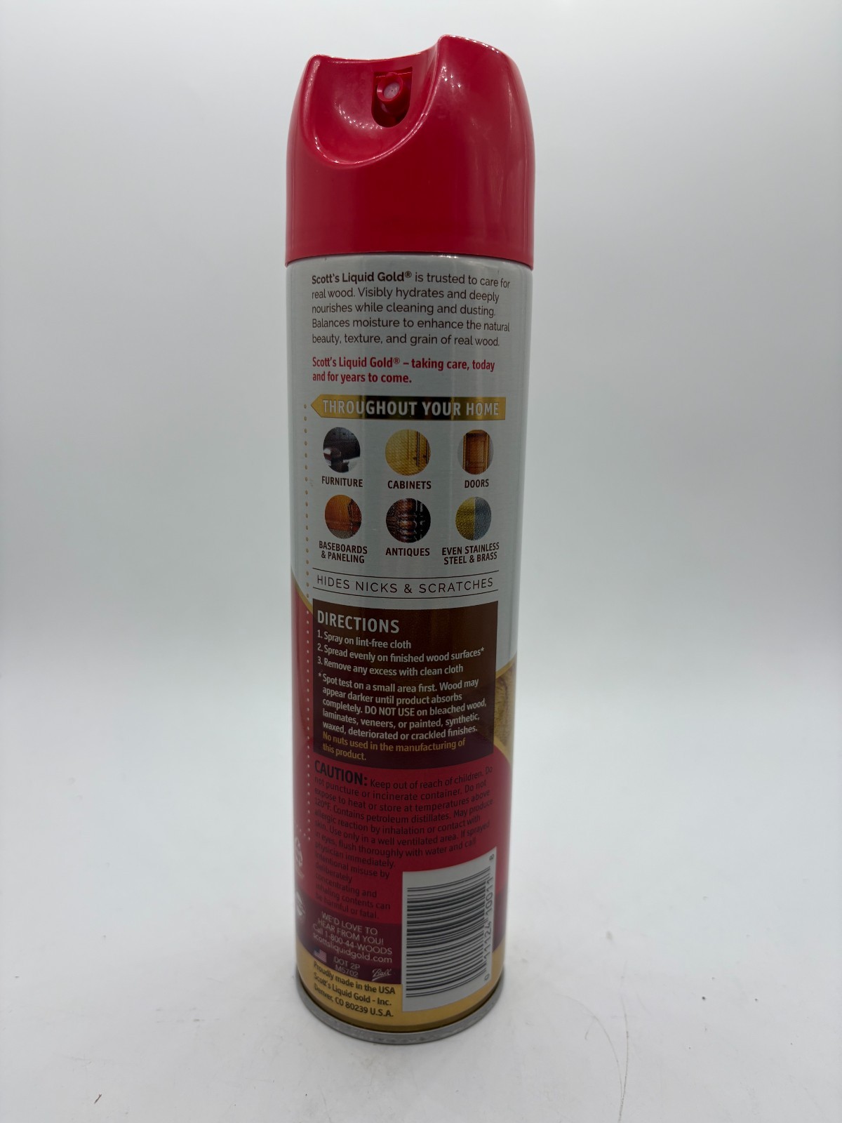 Scott’s Liquid Gold Wood Care Spray 10 oz Cleaner Polish Almond Scent Dust