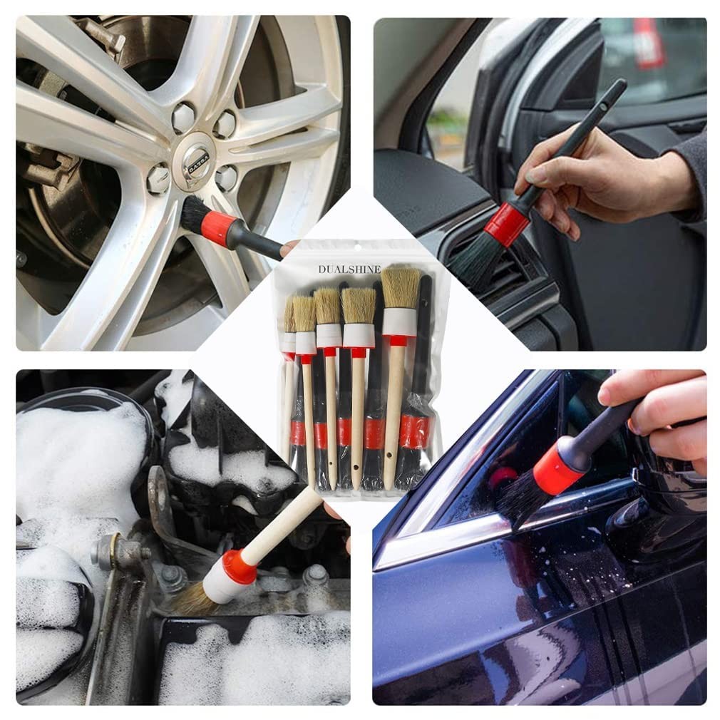 10 PCS Car Auto Detailing Brush Set, Interior, Exterior, Wheels, Engine, Vents