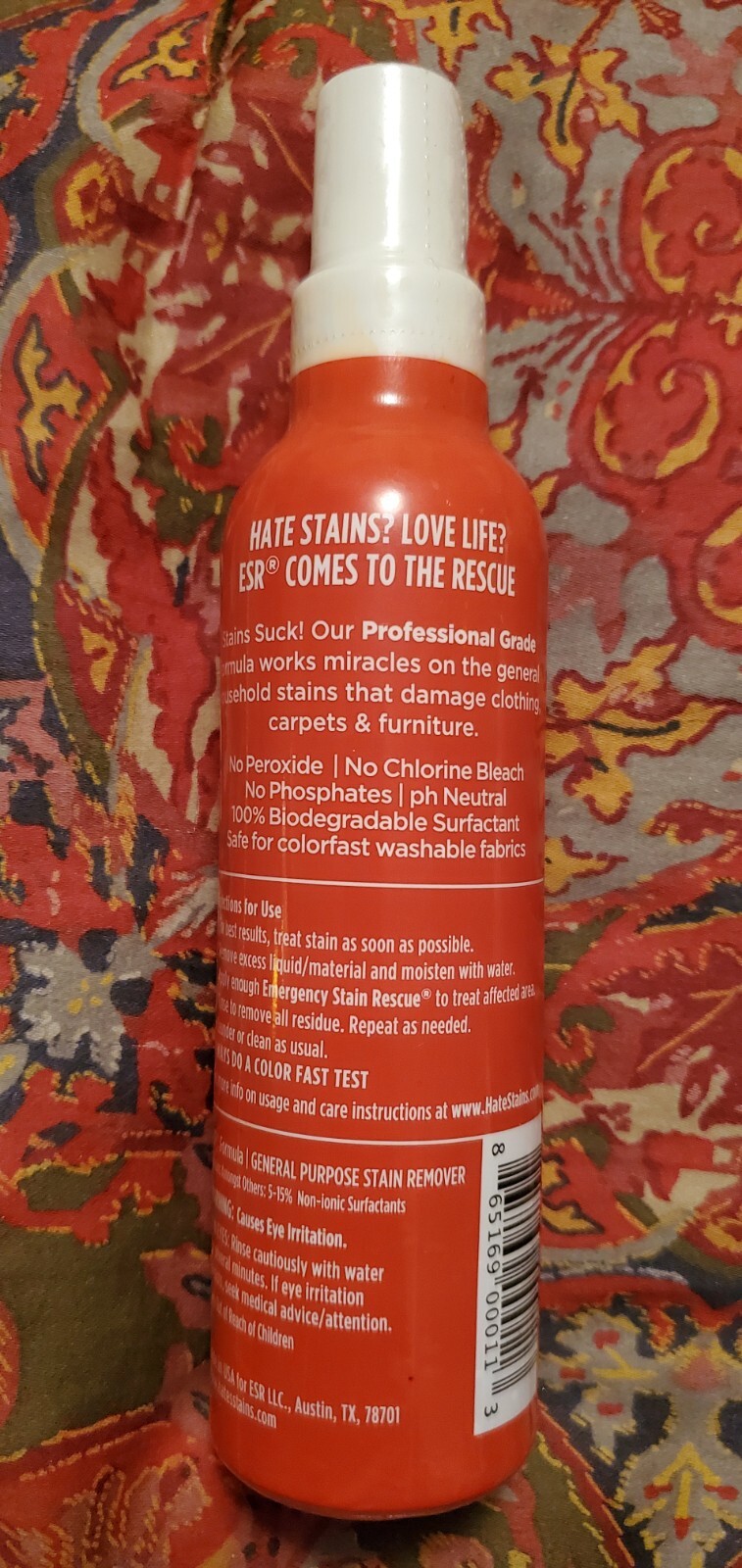 Emergency Stain Rescue Spot Remover Spray 4 Oz NEW SEALED