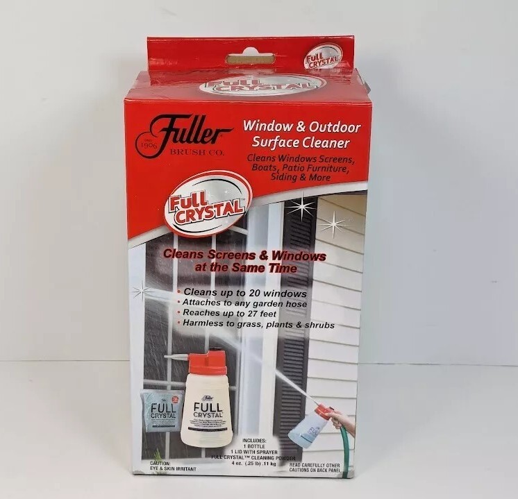 Fuller Brush Window Outdoor Surface Cleaner Sprayer Full Crystal Screens FBFC-6