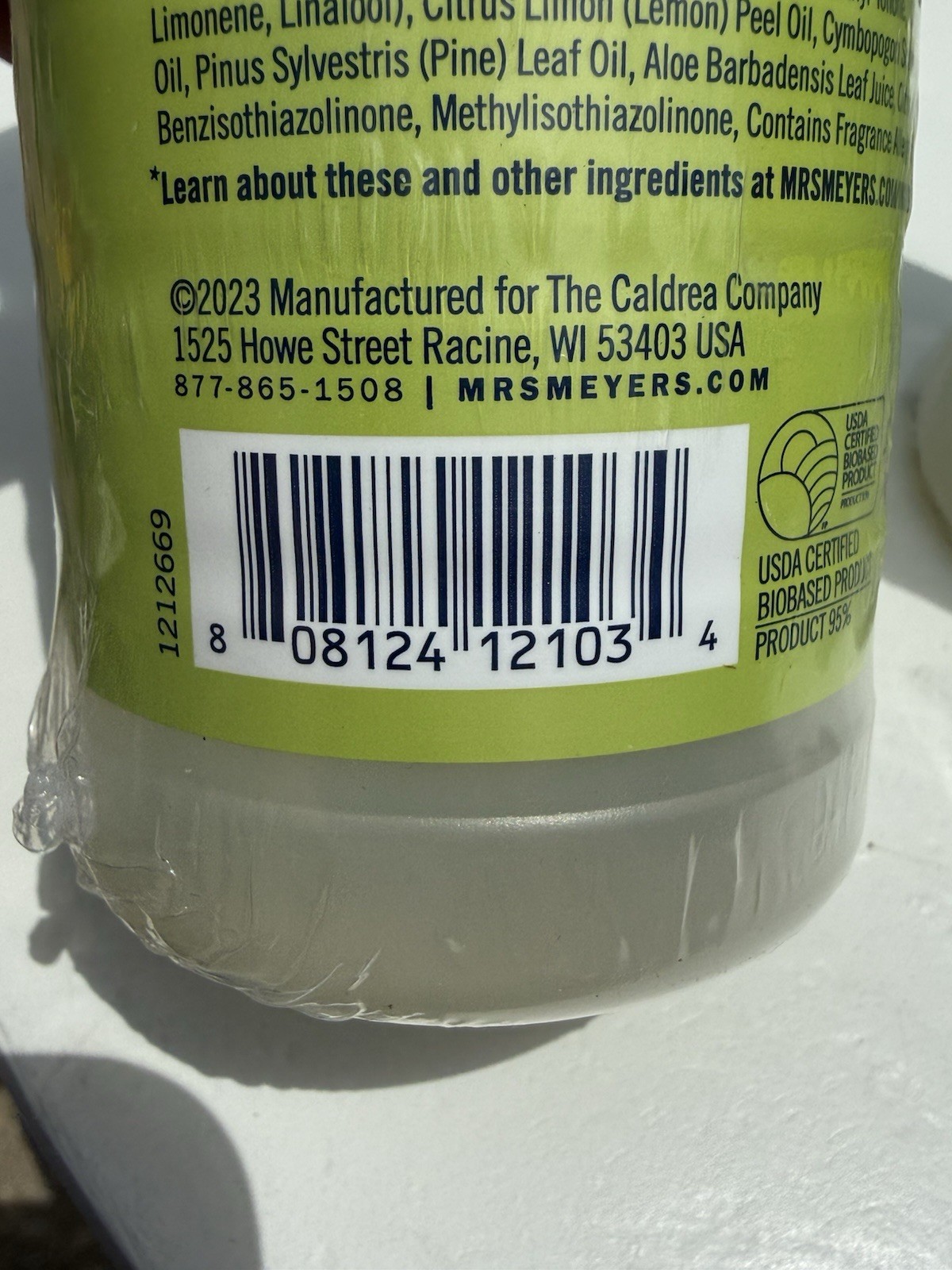 Mrs. Meyer’s Clean Day Dish Soap Lot of 4 Lemon Verbena Clementine 16 oz