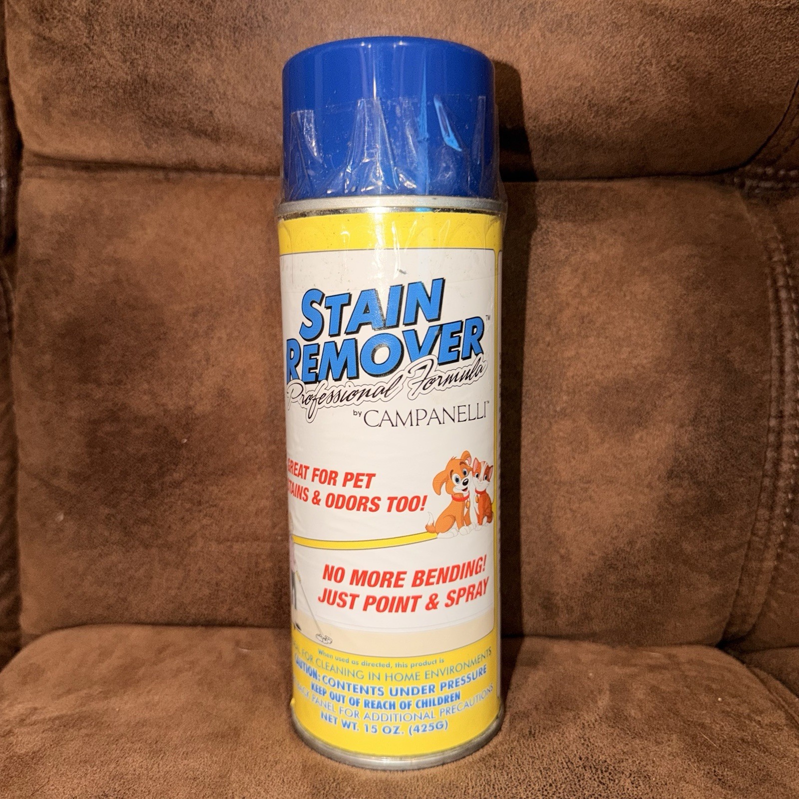 Campanelli Professional Stain Remover Point & Spray 15Oz Blue & white bottle New