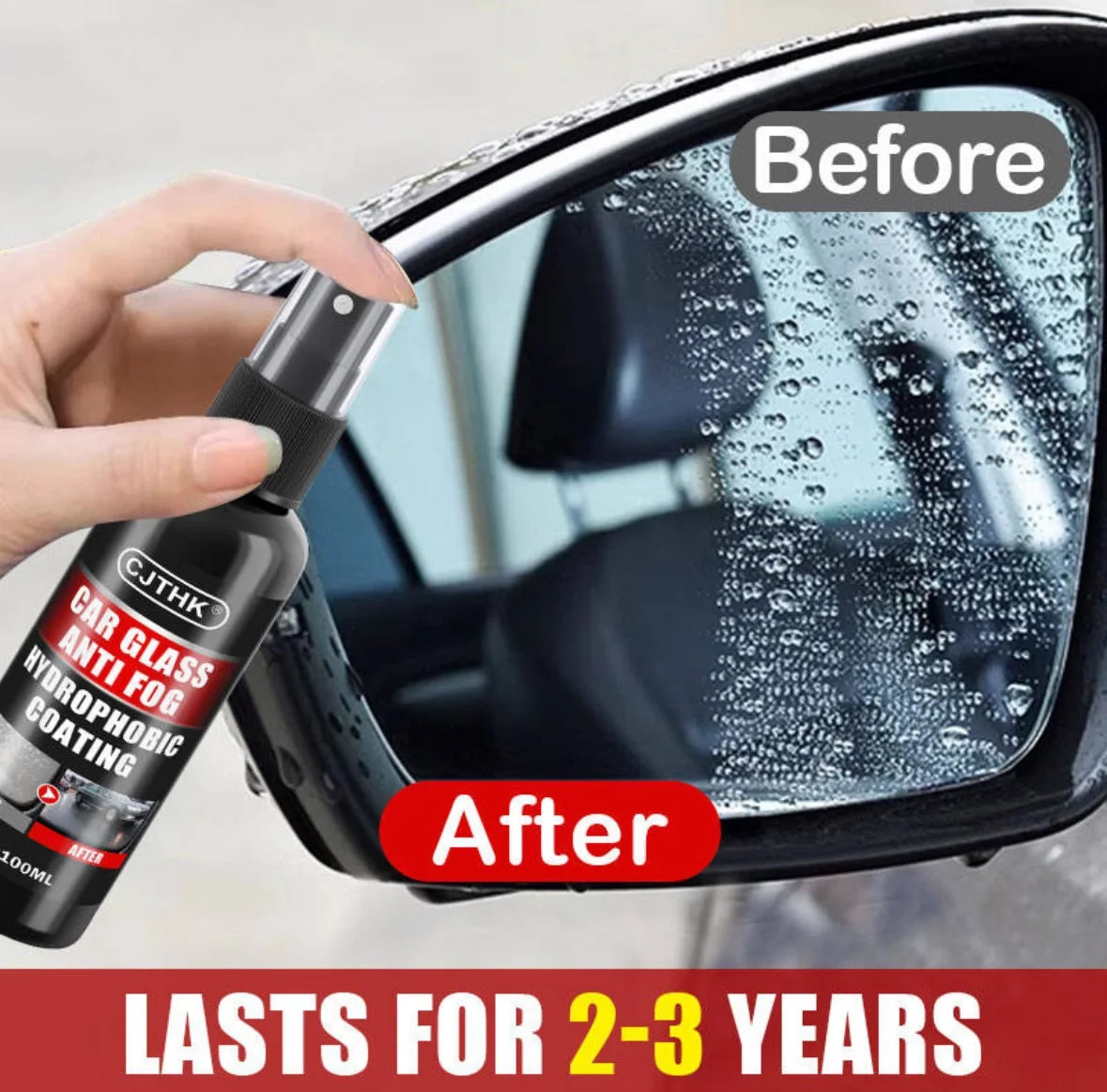 Car Glass Anti-Rain Water Repellent Nano Coating Hydrophobic Waterproof Spray