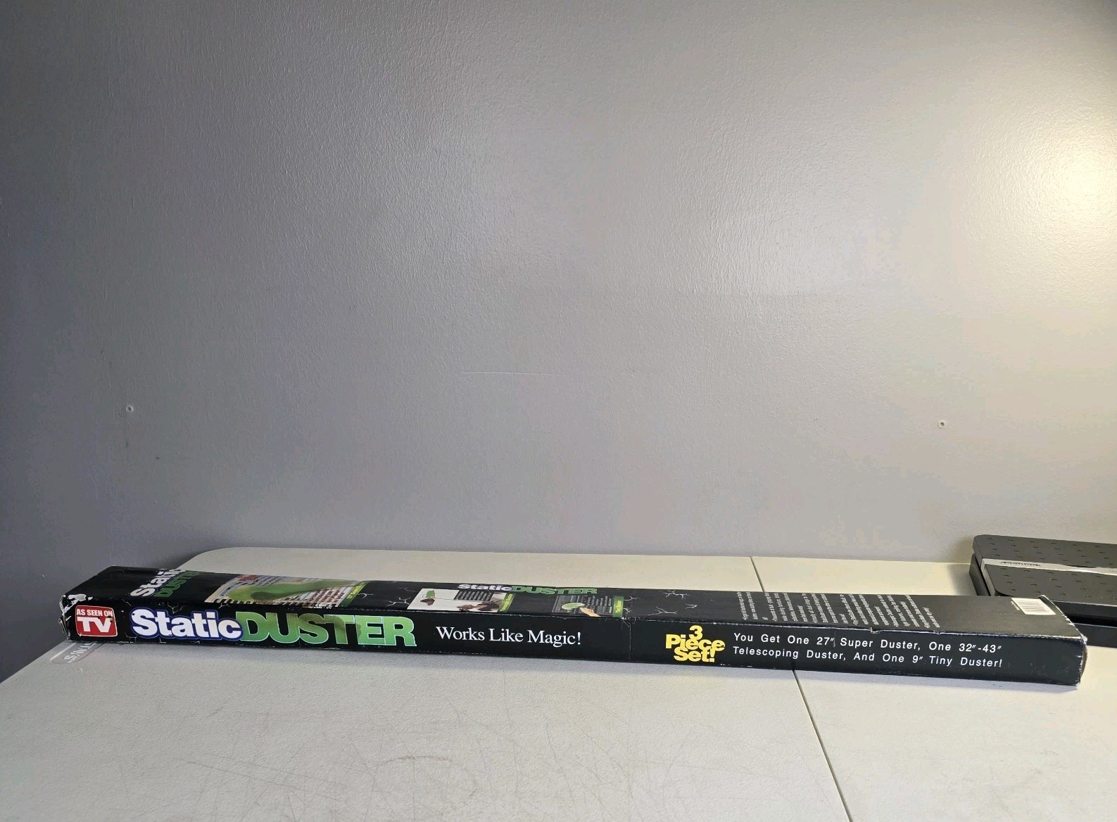 Vtg BRAND NEW Static Duster 3 Pc Set As Seen On Tv 43″ Telescopic, 27″ And 9″