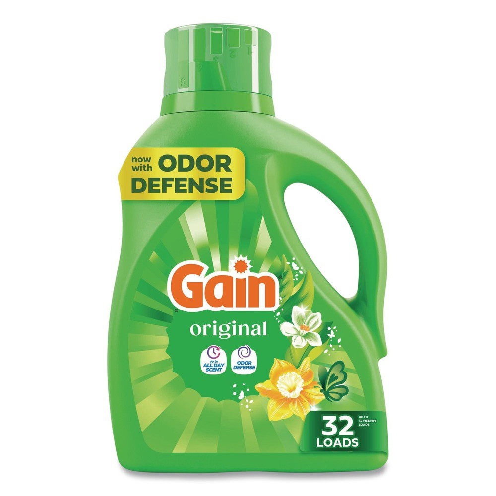 Gain 55861 42oz Bottle Liquid Laundry Detergent – Gain Original Scent (6/CT) New