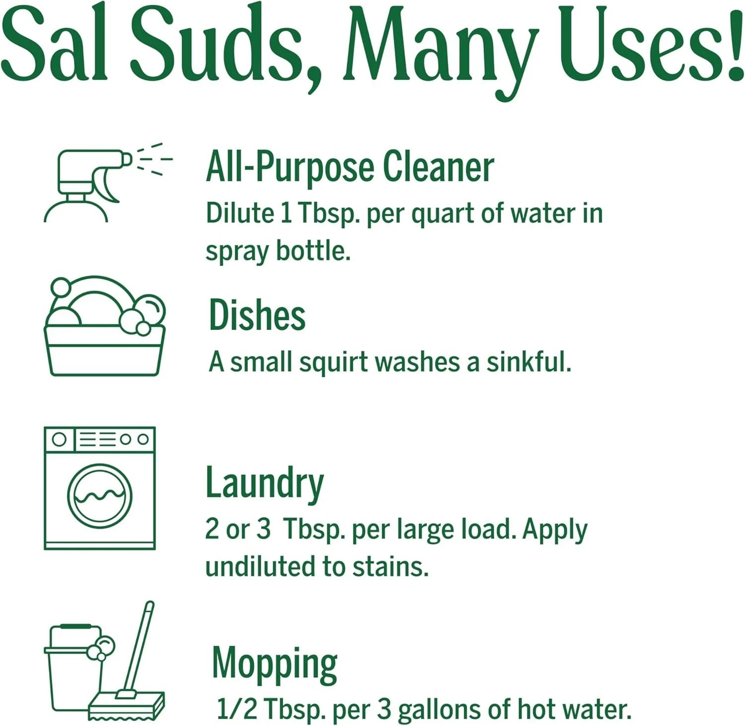 Dr. Bronner’s Sal Suds, Biodegradable All Purpose Cleaner Pine Scent 16oz