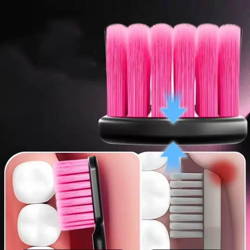 Extra Soft Micro-Toothbrush for Sensitive Gums and Teeth. (6 Pack)