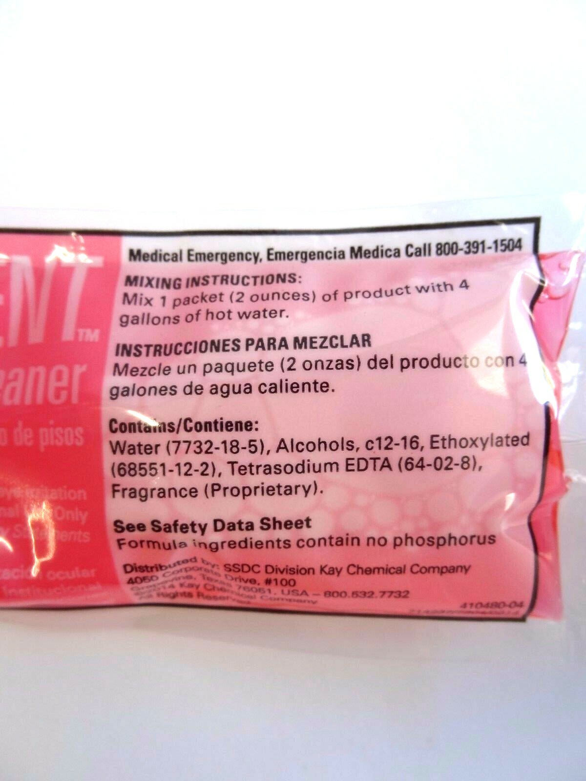 Excellent Neutral Vinyl Ceramic & Waxed Floor Cleaner – 2 oz Packet ~ 10 Packets