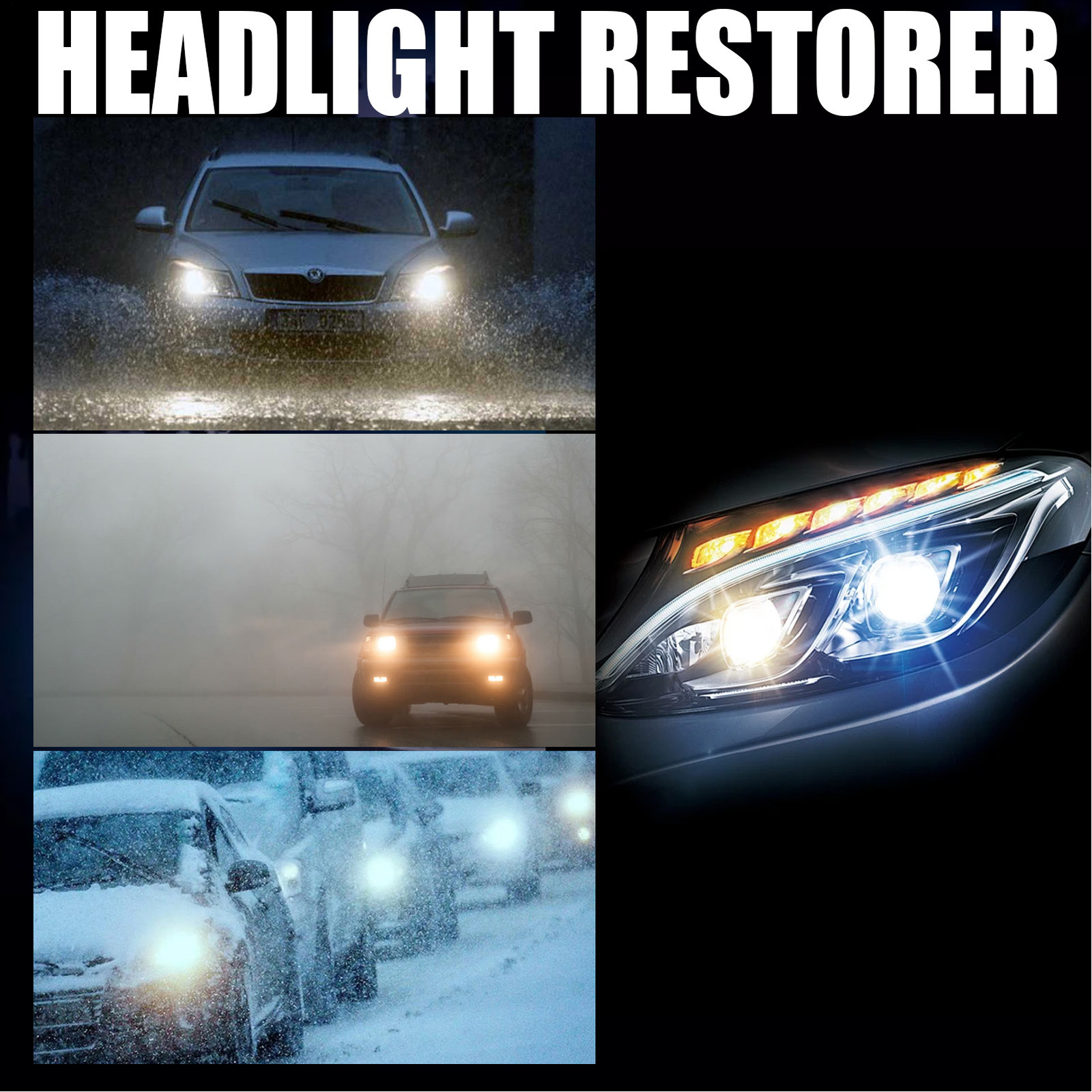 Car Headlight Polish Repair Fluid – Scratch Removal & Lens Renovation Cleaner`
