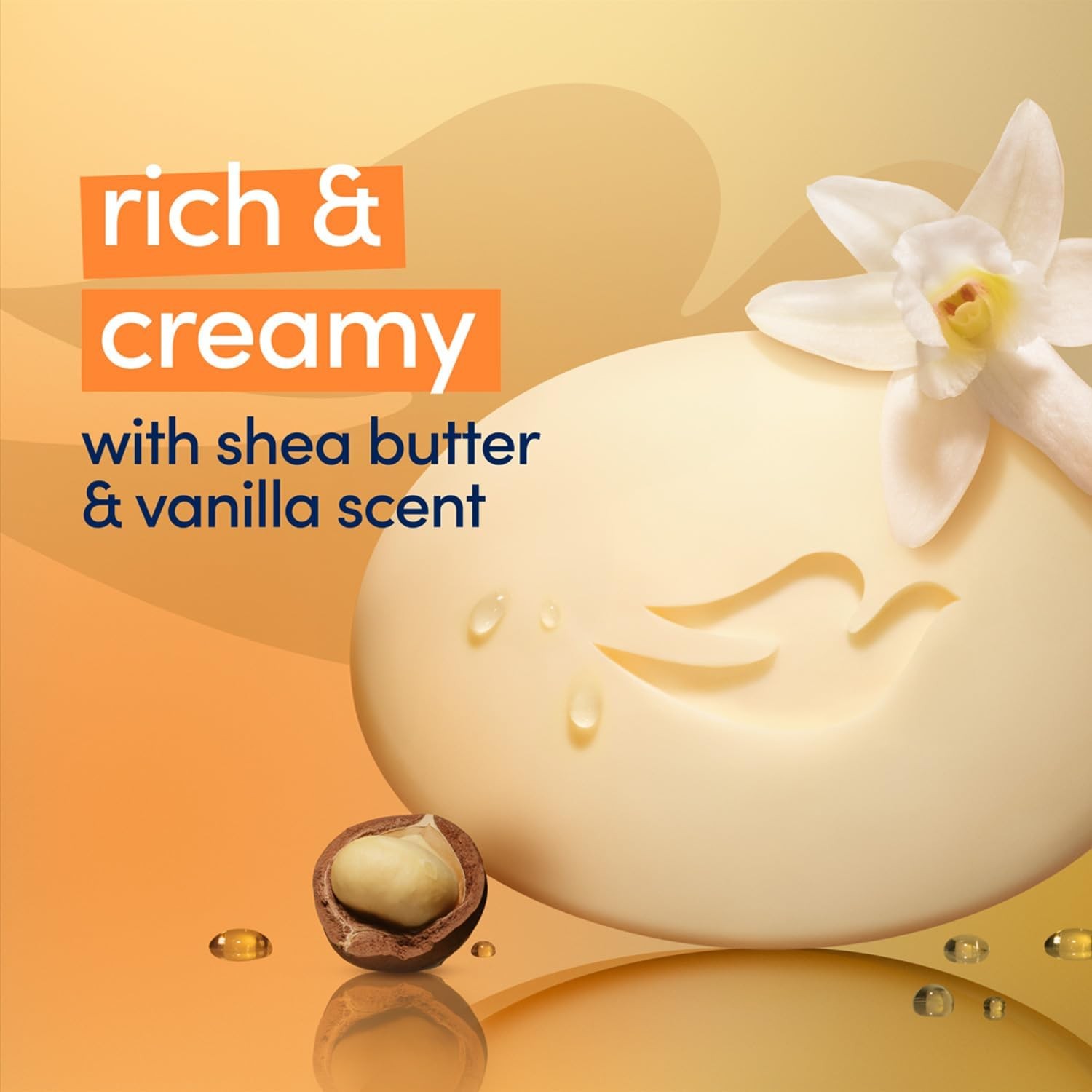 Dove Soap, Shea Butter & Vanilla, 2-Pa – Ppering Beauty Bar, 3-in-1