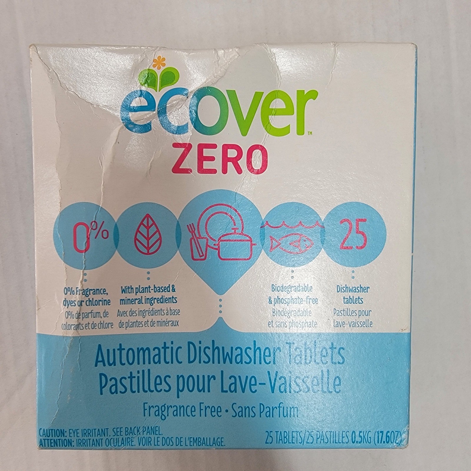 Ecover Automatic Dishwashing Tablets Zero, 25 Count, 17.6 Ounce