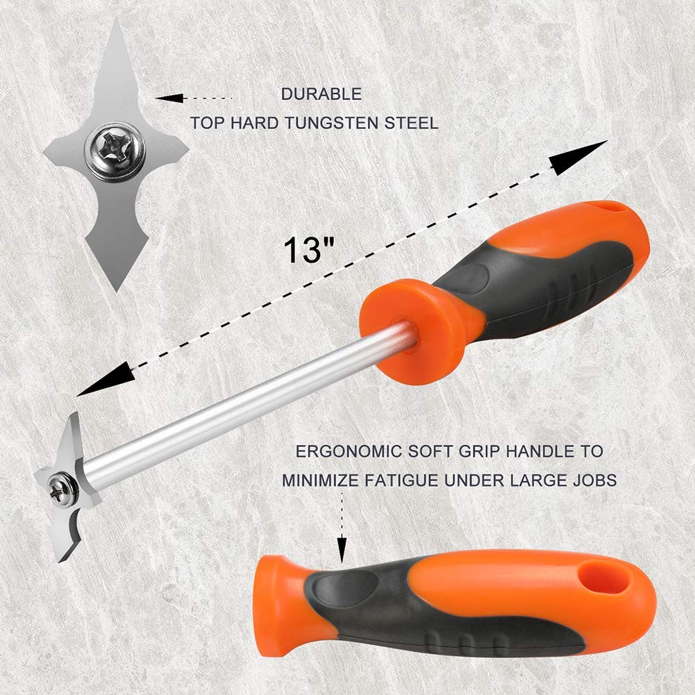 Grout Removal Tool, Caulking Removal Tool, Grout Cleaner, Scraper, Scrubber