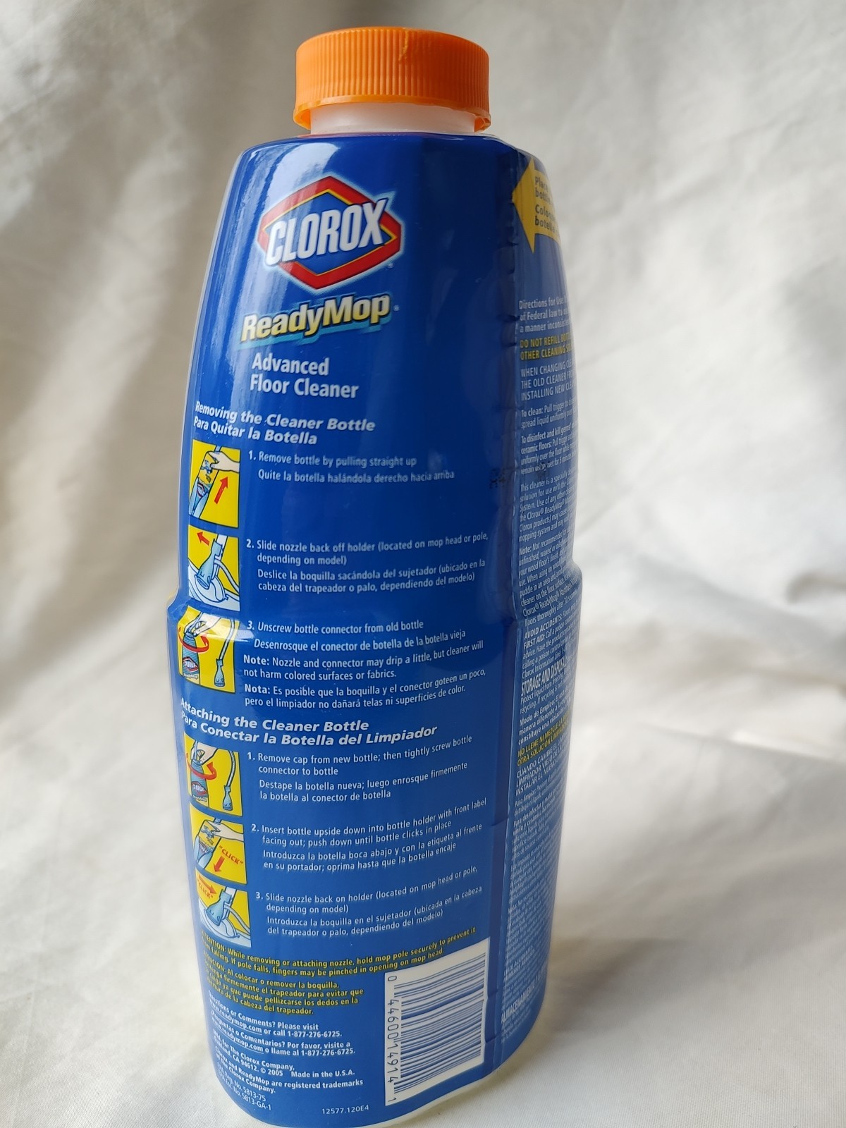 New Clorox Ready Mop Orange Energy Advanced Floor Cleaner Refill Bottle 24oz