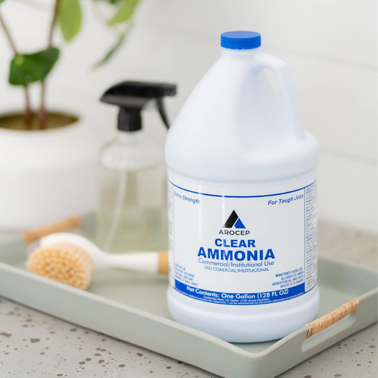 Clear Ammonia Cleaner Liquid, 2 Gallon, Multipurpose, Multi-Surface Cleaning …
