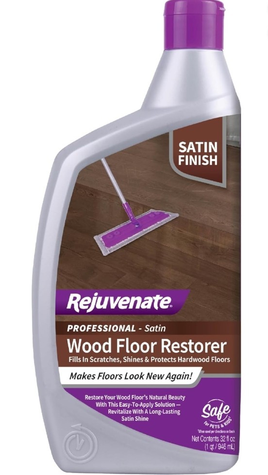 Rejuvenate Professional Wood Floor Restorer 32oz Satin Finish Polishing Formula