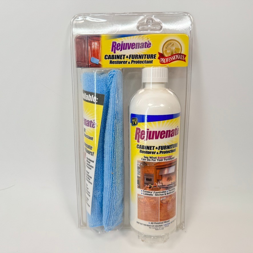 REJUVENATE Cabinet and Furniture Restorer 16 oz w/ Microfiber Cloth