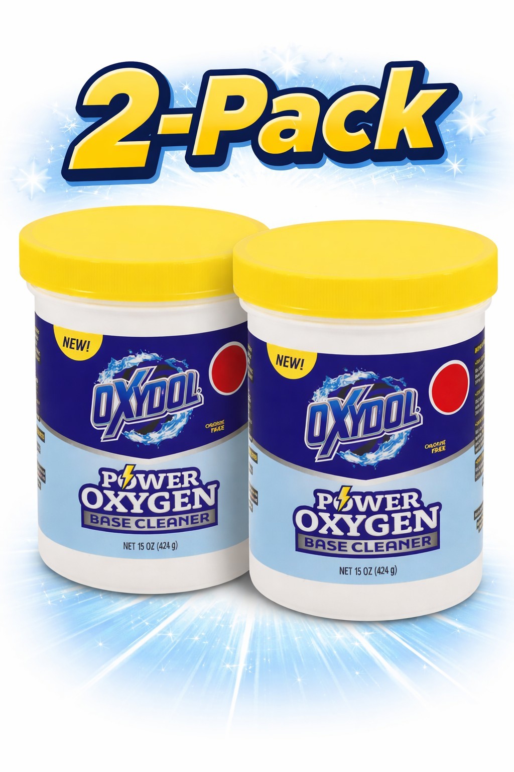 Oxydol Power Oxygen Base Cleaner, Stain Remover, 2-Pack