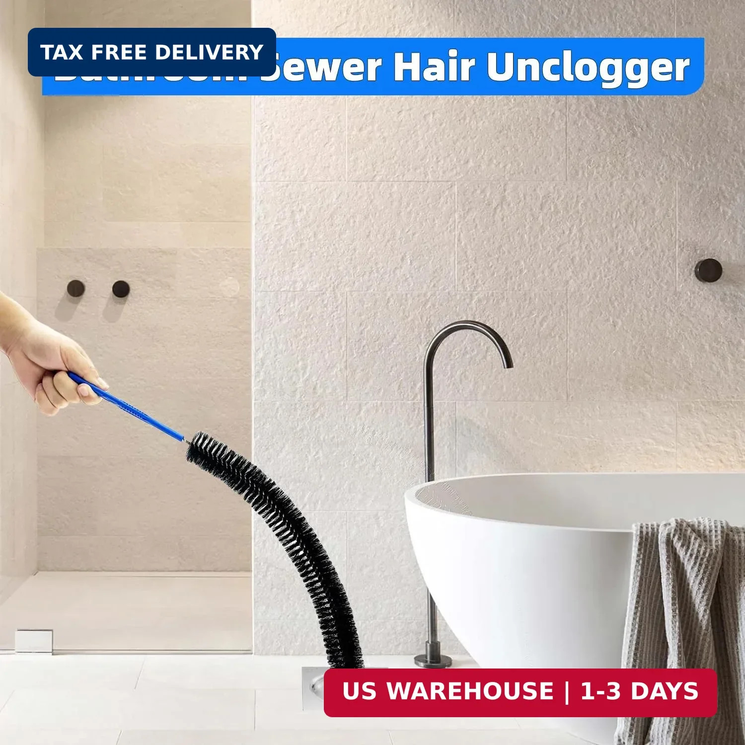 Flexible Cleaning Tool,Bendable Sewer Drain Brush, Long Pipe Cleaner for Home Ki