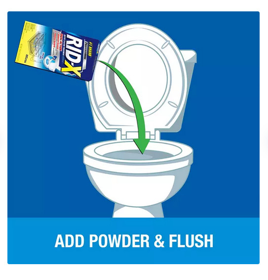 RID-X Septic Tank Treatment Powder, 5 Month Supply (49 oz.) FREE SHIPPING