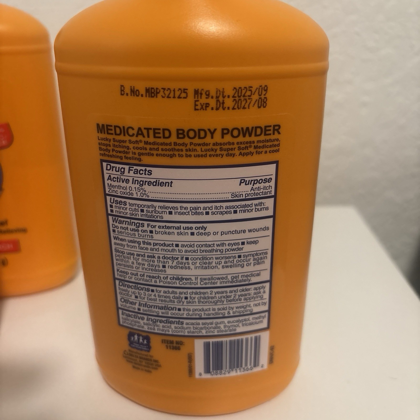 Lucky Super Soft 11366-12 Medicated Body Powder, 8-oz. –