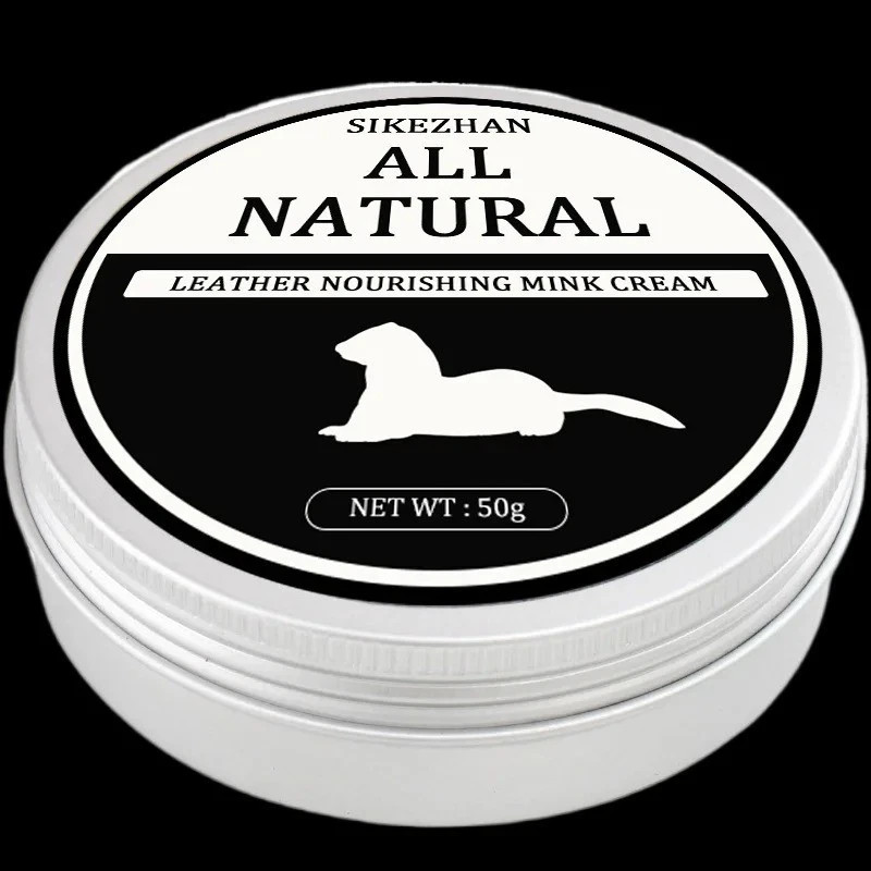 Car Leather Cleaning & Care Cream Mink Oil Polish Conditioner for Seats & Sofa