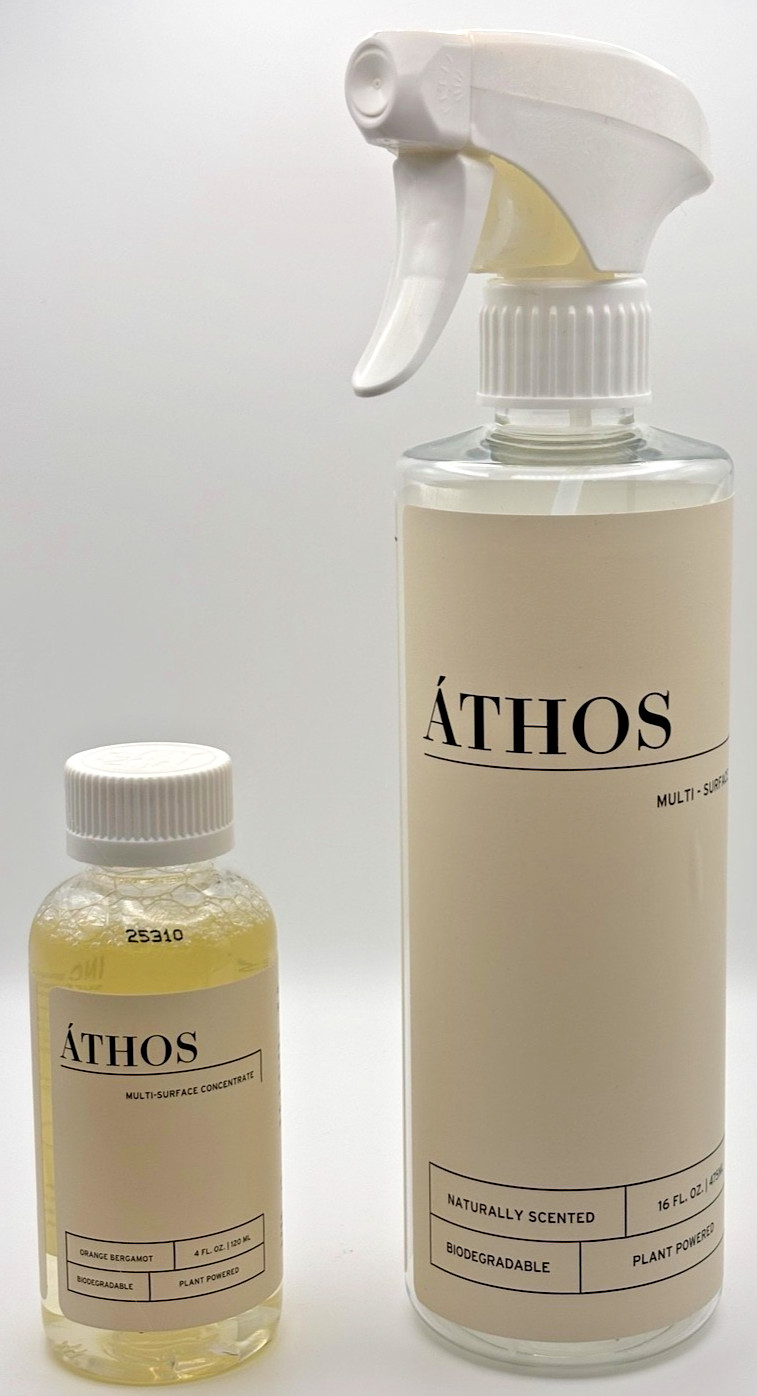 ATHOS Cleaning Bundle Bathroom & Multi-Surface Cleaner Concentrates Dryer Balls