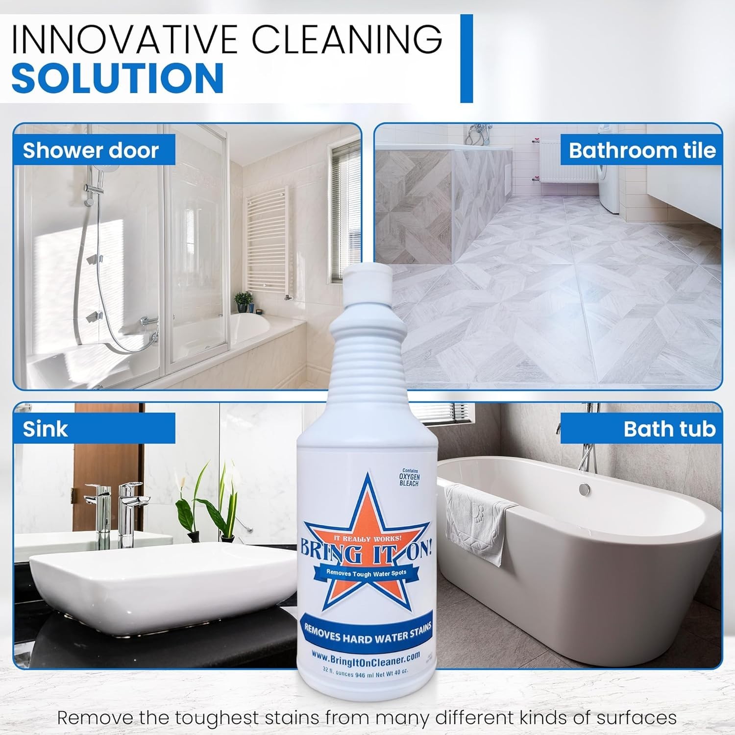 Shower Door Cleaner & Limescale Remover