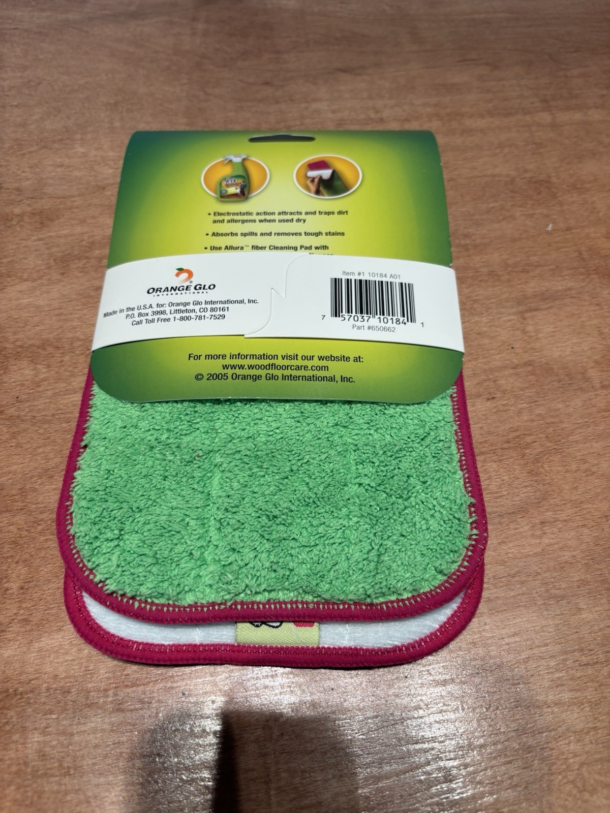 Orange Glo Microfiber Mop Cleaning Pad Refill Allura Care System Hardwood